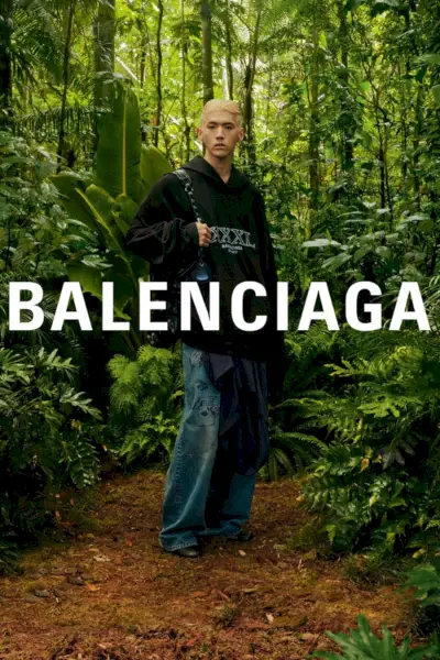 Balenciaga kampanija, 2022 m. rudenį, vyriški dideli Matthew Hoodie džinsai