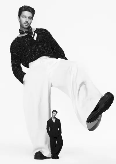 Patrick Schwarzenegger cresce para anúncio da Emporio Armani