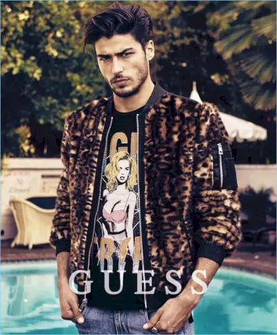 Alessandro Dellisola má pre Guess bomber s leopardím vzorom