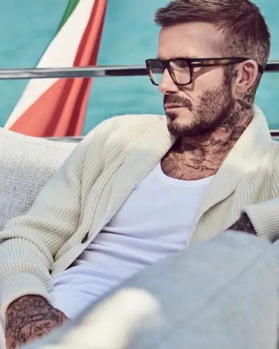 Campanie pentru ochelari pentru ochelari de iaht David Beckham, primăvară 2022