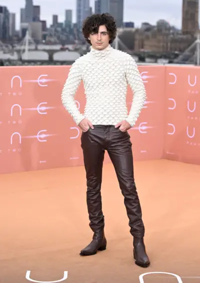 Timothee Chalamet London Dune Partie Deux Photocall