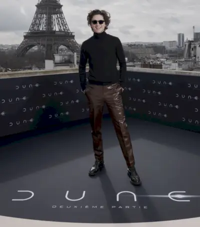 Timothée Chalamet Bottega Veneta Paris Photocall Dune Deuxième Partie