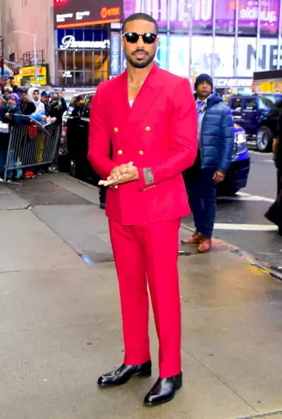 Terno trespassado Michael B Jordan The View 2023 Gucci