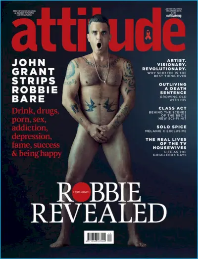 Robbie Williams går naken for Attitude Magazine