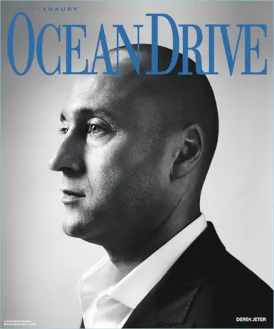 Derek Jeter cubre Ocean Drive y analiza planes para los Marlins