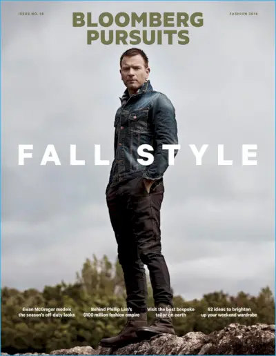 Ewan McGregor cubre las actividades de Bloomberg y habla sobre el amor por las motocicletas