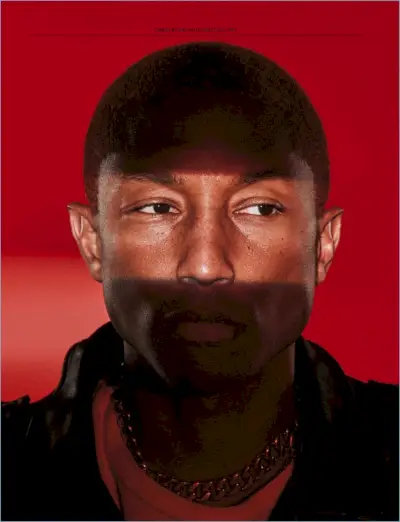 Musikartisten Pharrell bär Human Made.