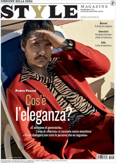 Pedro Pascal covert Style Magazine Italia, Dons Fall Fashions