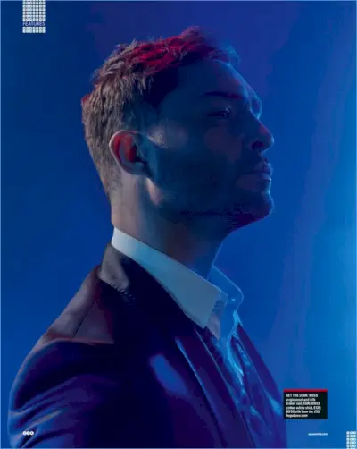 Vestindo-se como BOSS Hugo Boss, Ed Westwick enfeita as páginas da Square Mile.