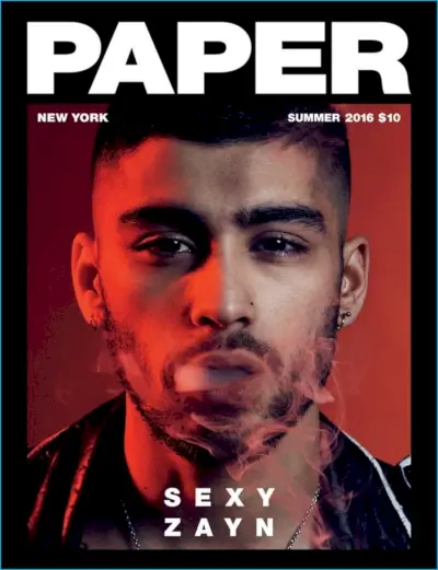 Zayn Malik cubre la edición sexy de Paper con una chaqueta de cuero Enfants Riches Déprimés