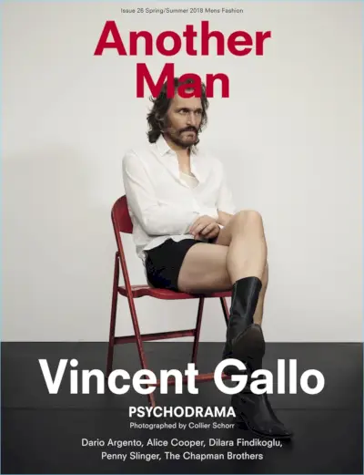 Vincent Gallo Sports Saint Laurent for Another Man Cover Story