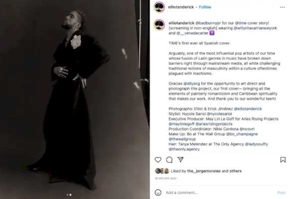 מגזין Bad Bunny TIME אליוט ואריק