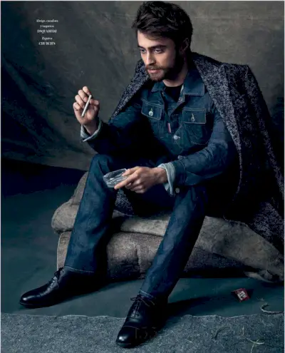 Daniel Radcliffe zet denim in voor Icon.