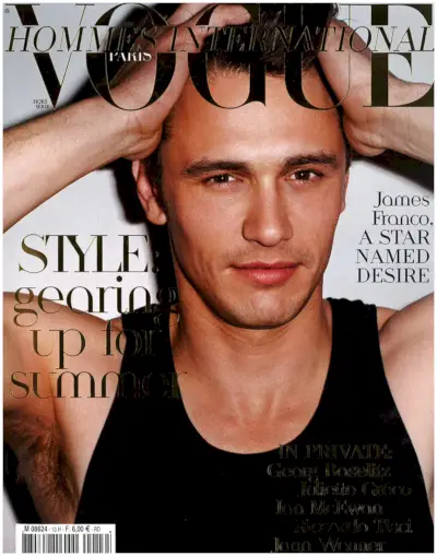 James Franco en couverture de Vogue Hommes International printemps-été 2011