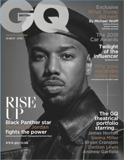 Michael B. Jordan cubre el GQ británico y analiza la importancia de 'Black Panther'