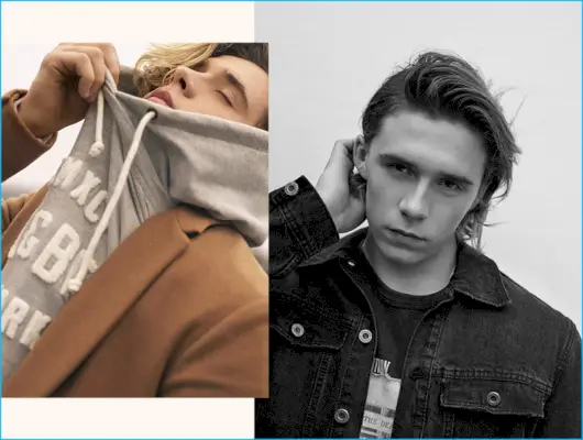 Brooklyn Beckham rządzi w stylach Streetwear Pull & Bear