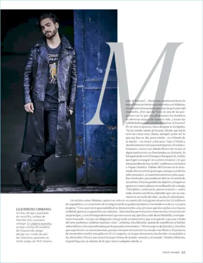 Vogue Hombre とつながり、Maluma はニール・バレットによるルックを披露しています。