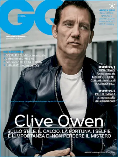 Clive Owen cubre GQ Italia y habla de la nueva película 'Anon'