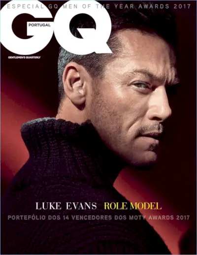 Luke Evans acoperă GQ Portugal ca model de rol al revistei