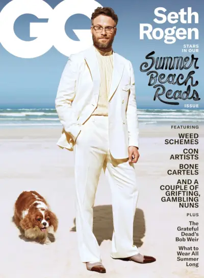 세스 로겐(Seth Rogen), GQ 커버 촬영을 위해 해변으로 가다