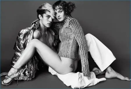 Fotografování časopisu Lucky Blue Smith Kacy Hill 2016