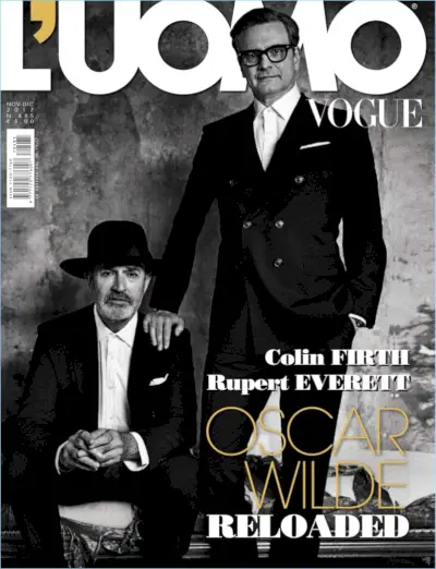 Colin Firth e Rupert Everett in copertina su L'Uomo Vogue, talk 'Il principe felice'