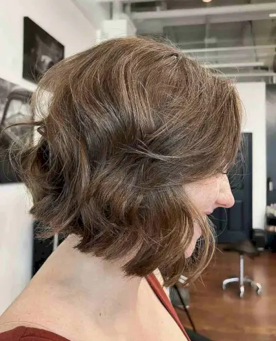Chin-Length Wavy Bob