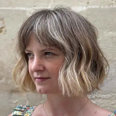Chin-Length Textured Bob