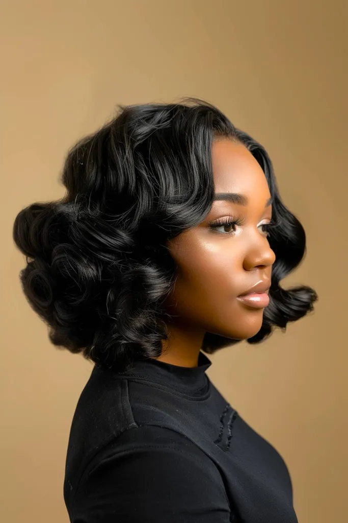 שיער מתולתל מסגור פנים' title=