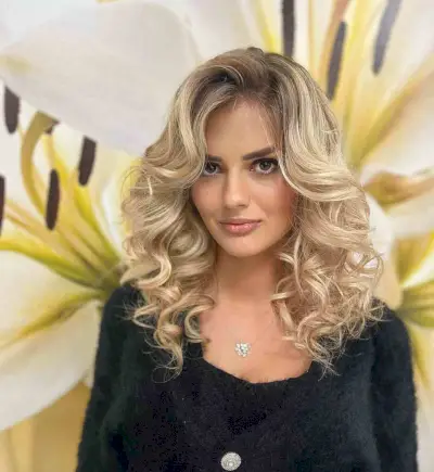 Blonde Balayage Curly Hair