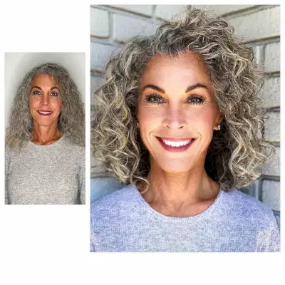 Blonde Curly Rezo Cut