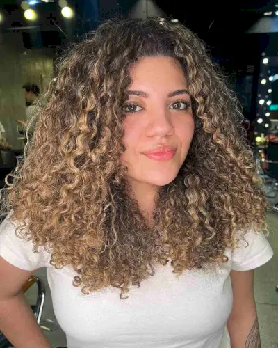 Blonde Deva Cut Curly Hair