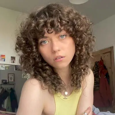 Medium-Length Shaggy Curls