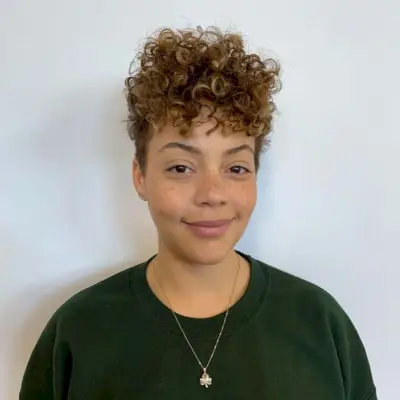 The Curly Messy Pixie