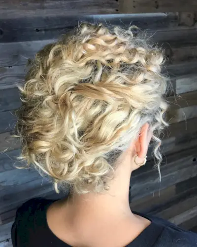Textured Curly Chignon