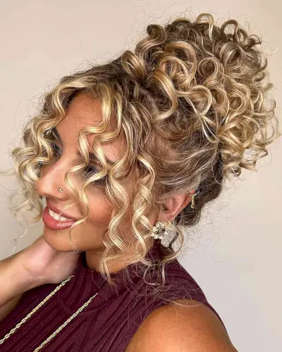 Subtle Side Curls Updo