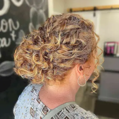 Enhanced curly updos
