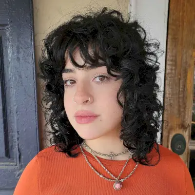 Wolf Shag Haircut for Voluminous Curls