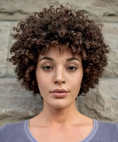 Short Perfect Ringlets for a Bob Cut