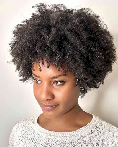 Short Rezo Cut Curls and Coils for black ladies with beautiful thick hair