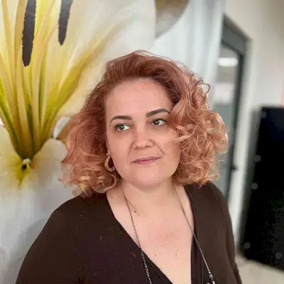 Short Curly Hairstyle Without Bangs for women with large foreheads