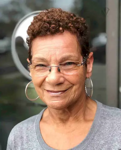 Ringlets on Pixie Hair with Short Sides