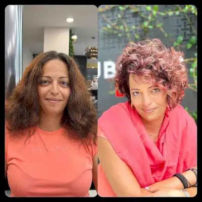 Voluminous Rose Gold Curls for Short Hair