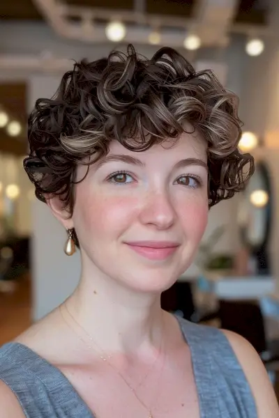 curly pixie