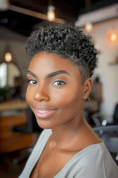curly twa for black women