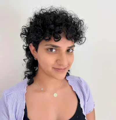 Curly Mullet with Fringe