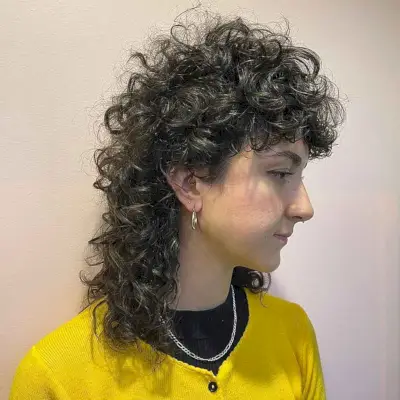 Curly Female Mullet