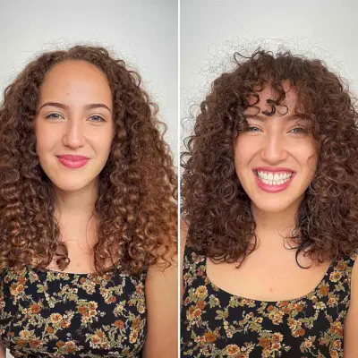 Bouncy Curls on a Medium-Length Haircut