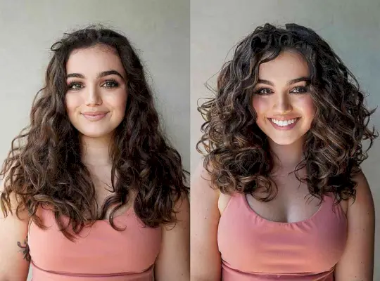 Gorgeous Chocolate Shoulder-Length Curls