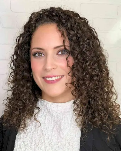 Medium Curls with Lots of Volume